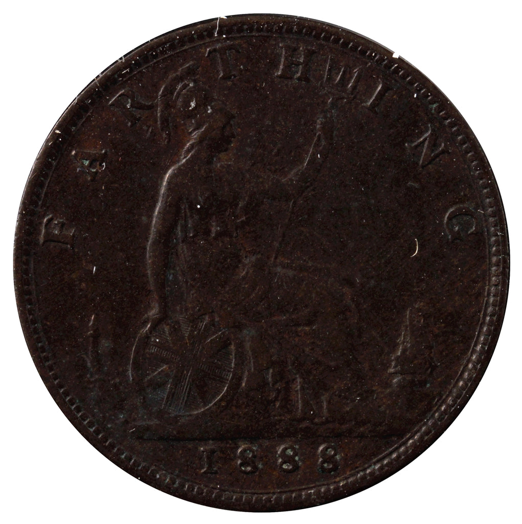 Great Britain 1888 Farthing VF-EF (VF30)