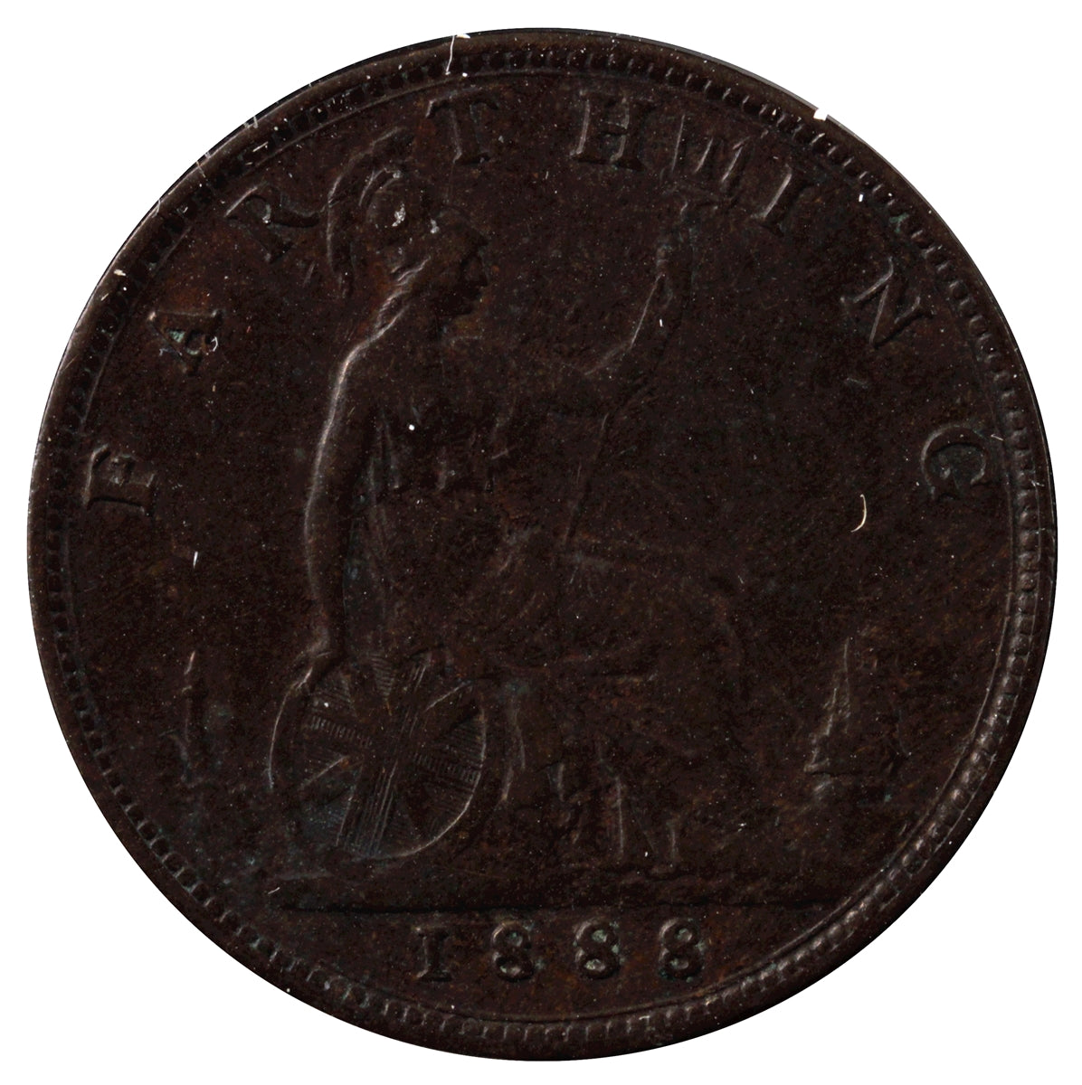Great Britain 1888 Farthing VF-EF (VF30)