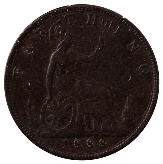 Great Britain 1888 Farthing VF-EF (VF30)