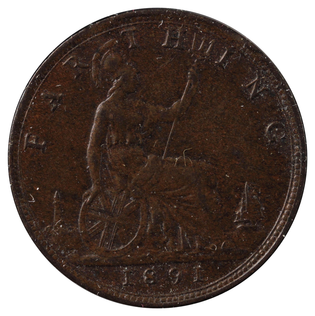 Great Britain 1891 Farthing Extra Fine (EF40)