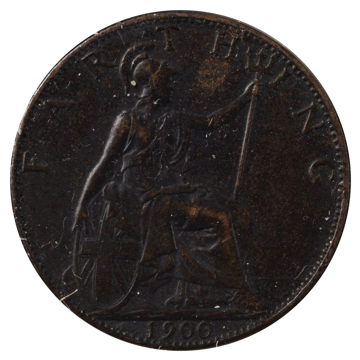 Great Britain 1900 Farthing EF-AU (EF45)