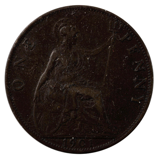 Great Britain 1901 Penny VF-EF (VF30)