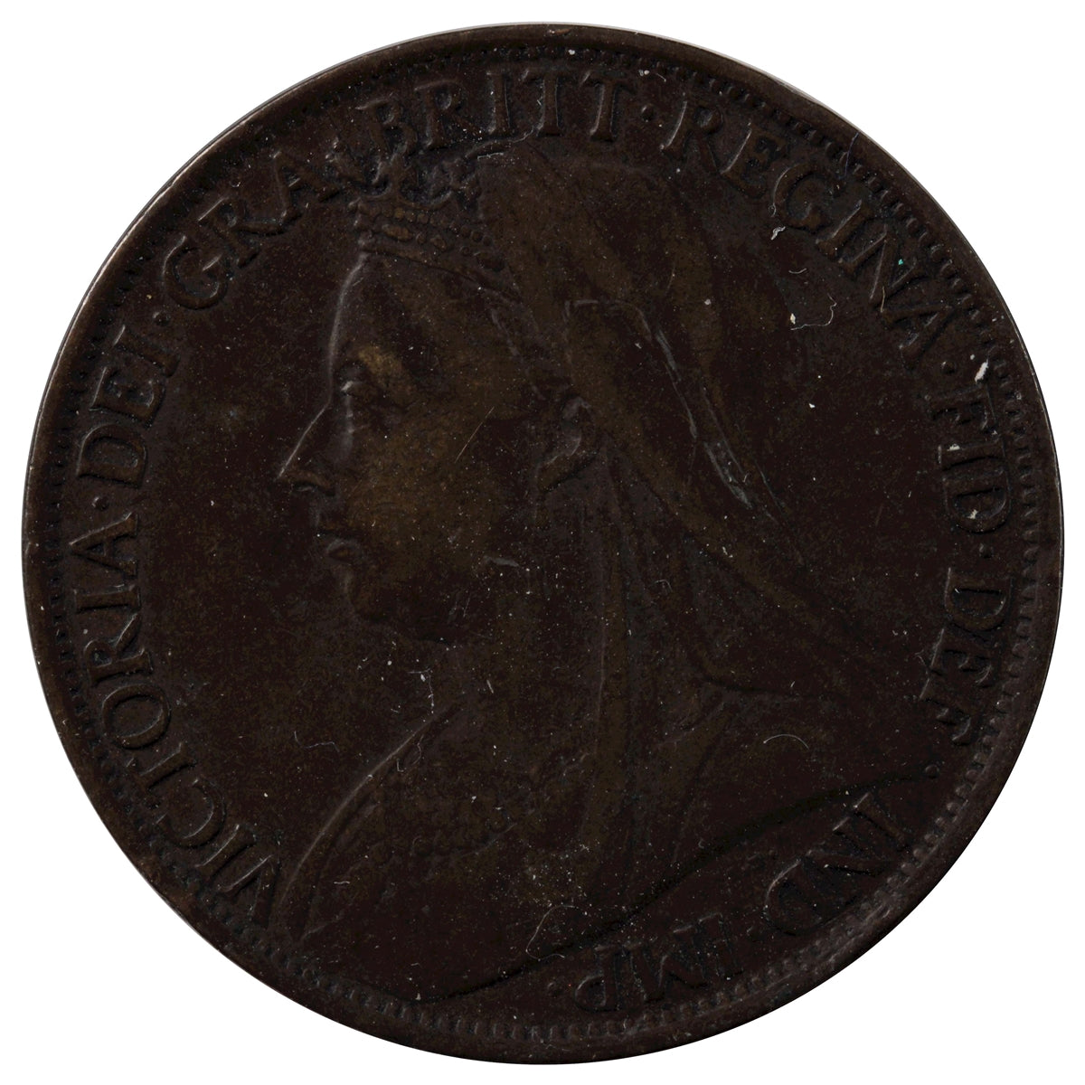 Great Britain 1901 Penny VF-EF (VF30)