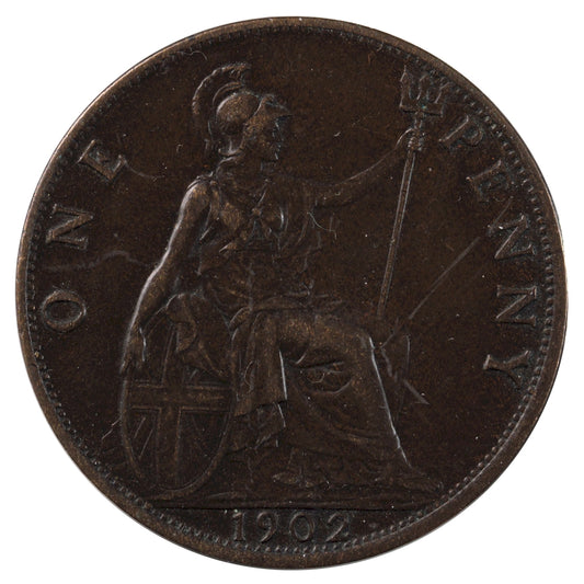 Great Britain 1902 Penny Extra Fine (EF40)