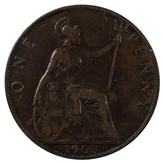 Great Britain 1905 Penny Very Fine (VF20)