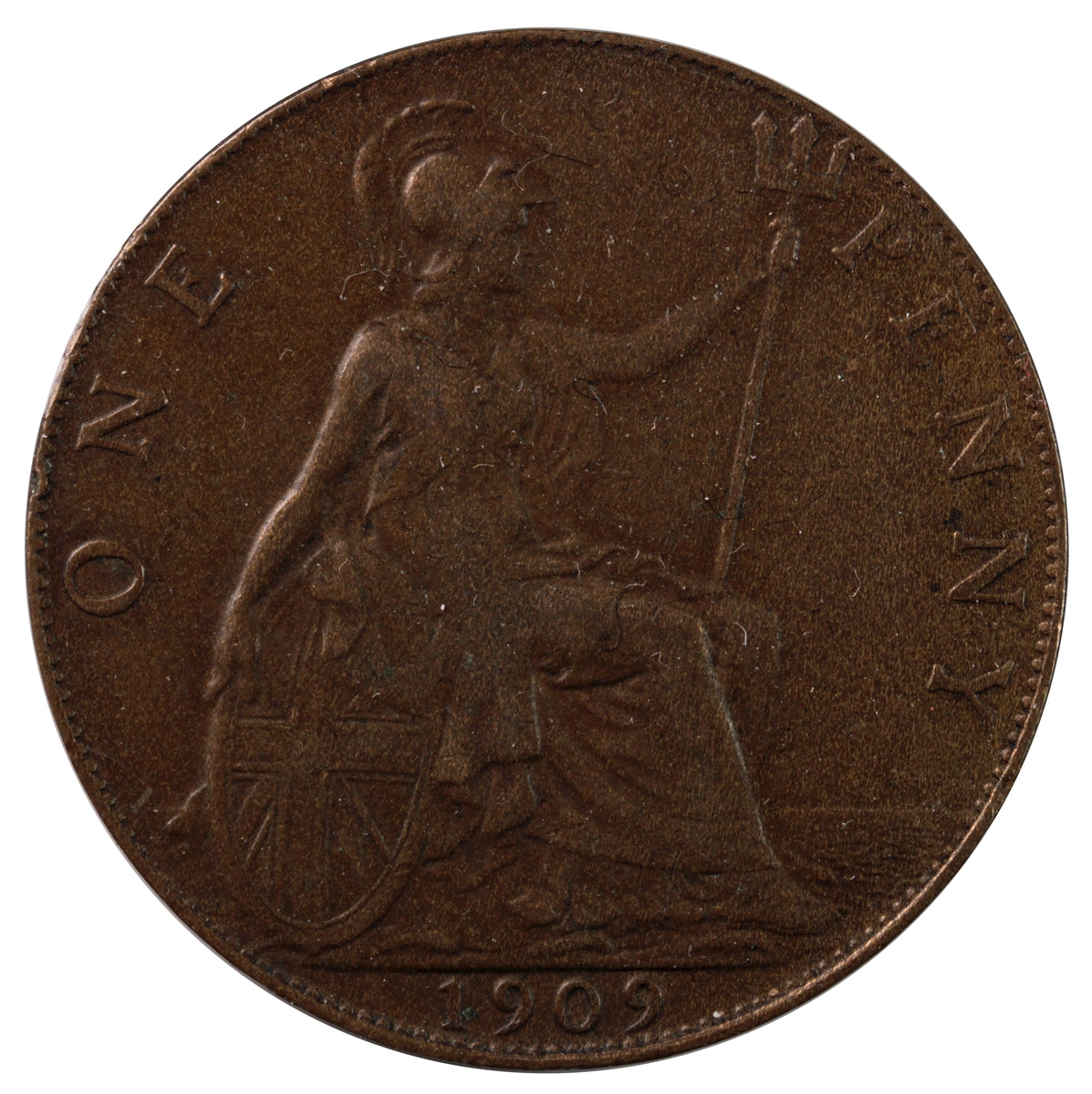 Great Britain 1909 Penny Very Fine (VF20)