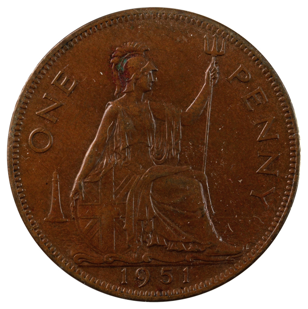 Great Britain 1951 Penny Extra Fine (EF40)