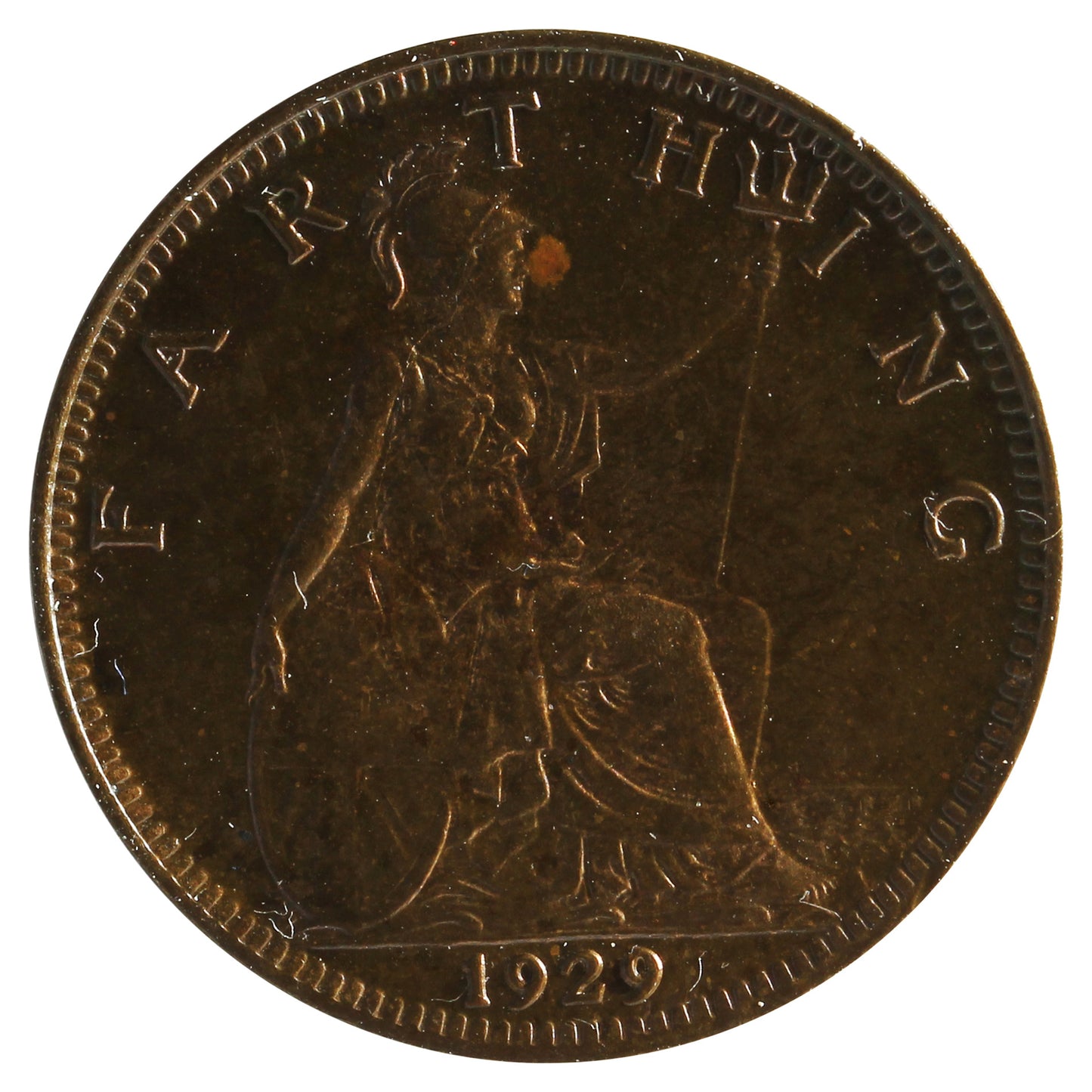 Great Britain 1929 Farthing UNC+ (MS62)