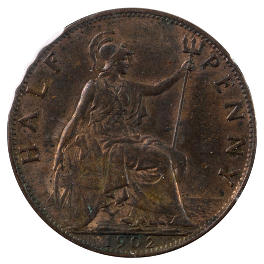 Great Britain 1902 1/2 Penny EF-AU (EF45)
