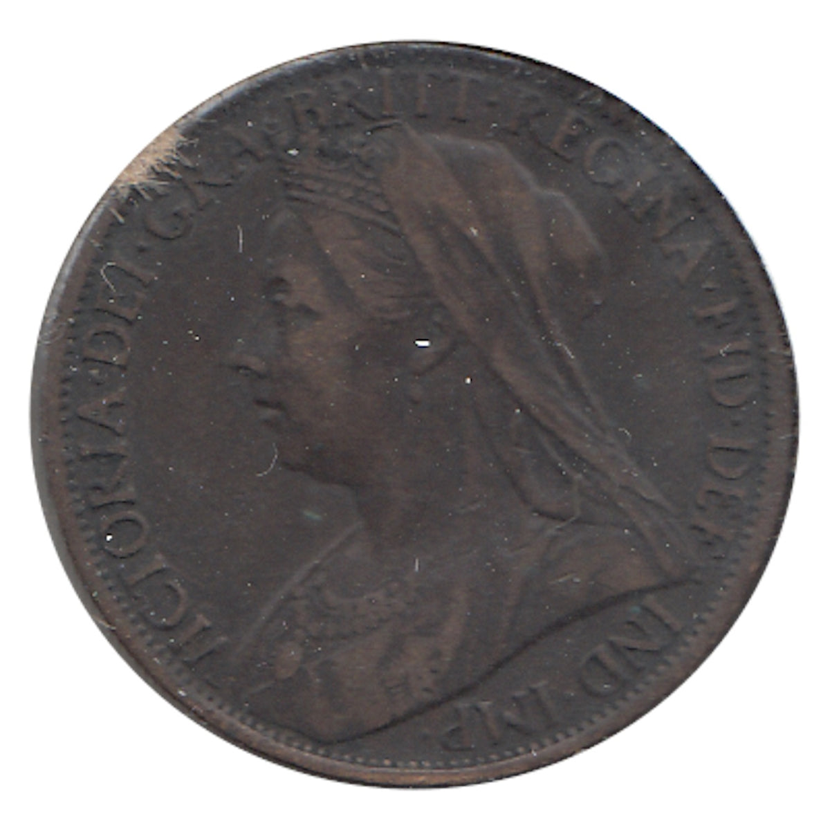 Great Britain 1900 Penny Token F-VF (F15)