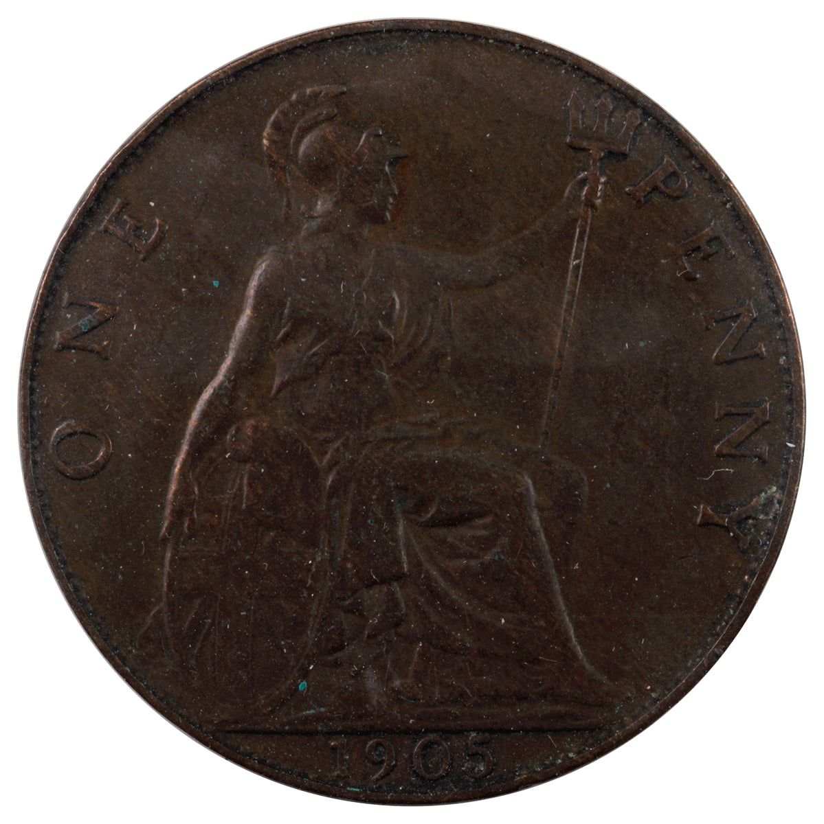 Great Britain 1905 Penny VF-EF (VF30)