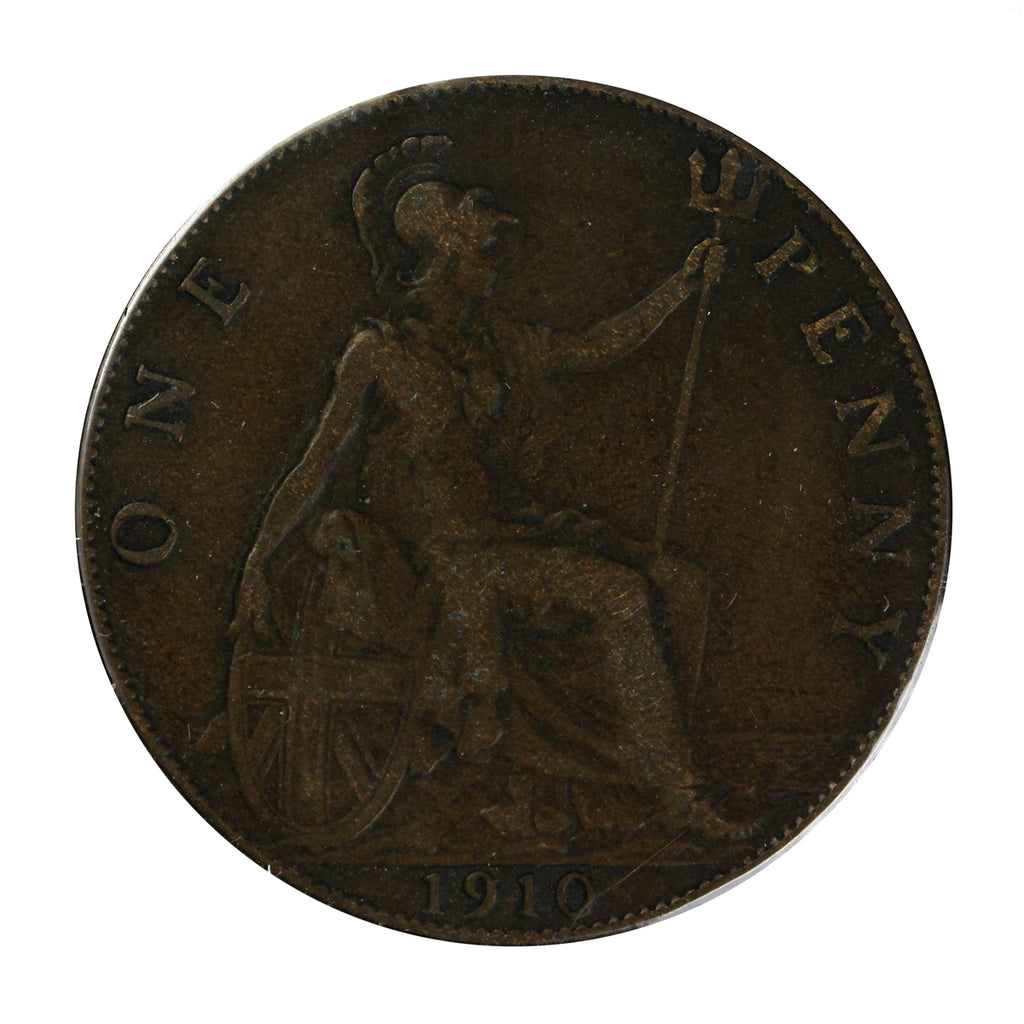 Great Britain 1910 Penny F-VF (F15)