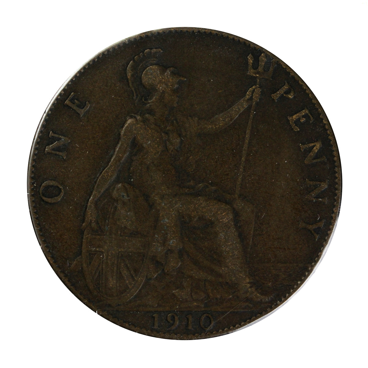 Great Britain 1910 Penny F-VF (F15)