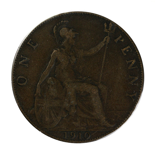 Great Britain 1910 Penny F-VF (F15)