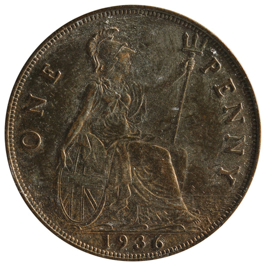 Great Britain 1936 Penny Token EF-AU (EF45)