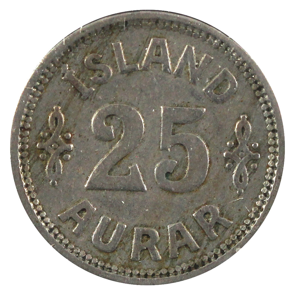 Iceland 1925HCNGJ 25 Aurar VF-EF (VF30)