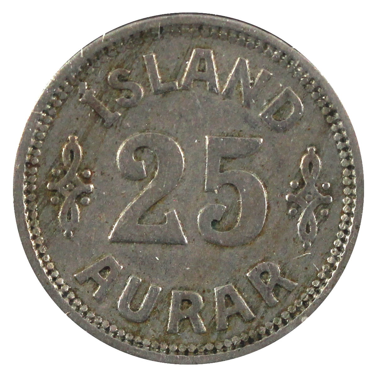 Iceland 1925HCNGJ 25 Aurar VF-EF (VF30)