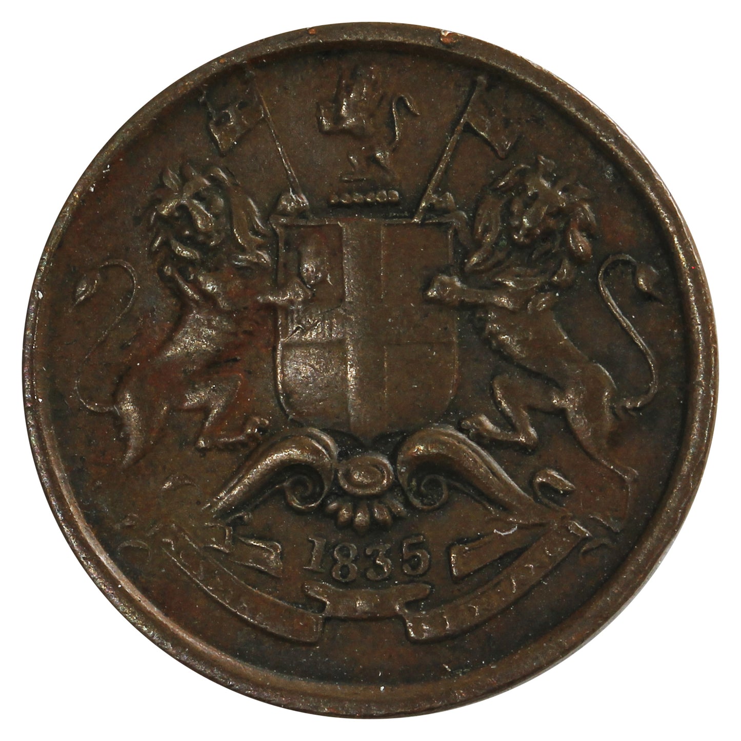 India 1835 1/12 Anna Extra Fine (EF40)