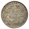 German Empire 1911A 1/2 Mark Almost Uncirculated (AU50) $