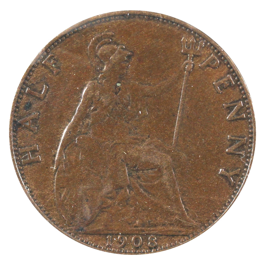 Great Britain 1908 1/2 Penny VF-EF (VF30)