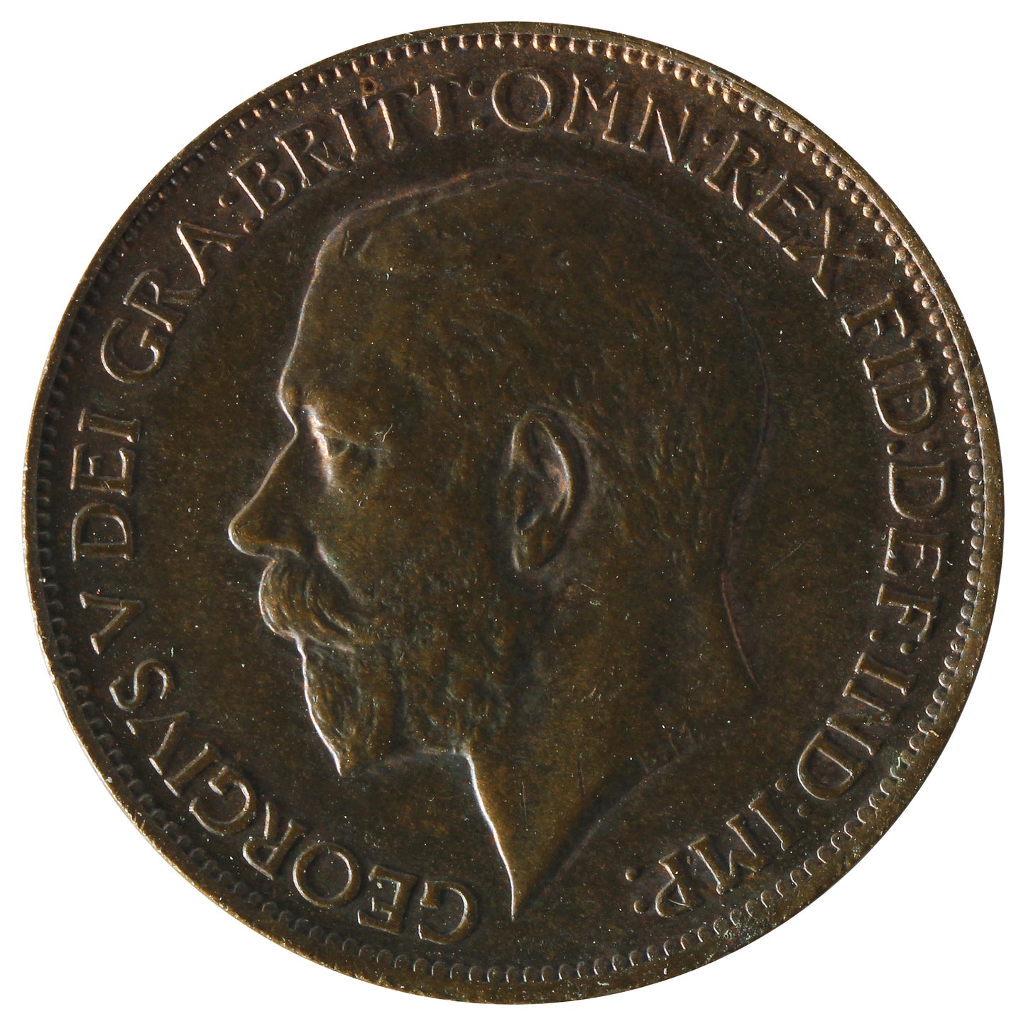 Great Britain 1911 1/2 Penny Almost Uncirculated (AU50)