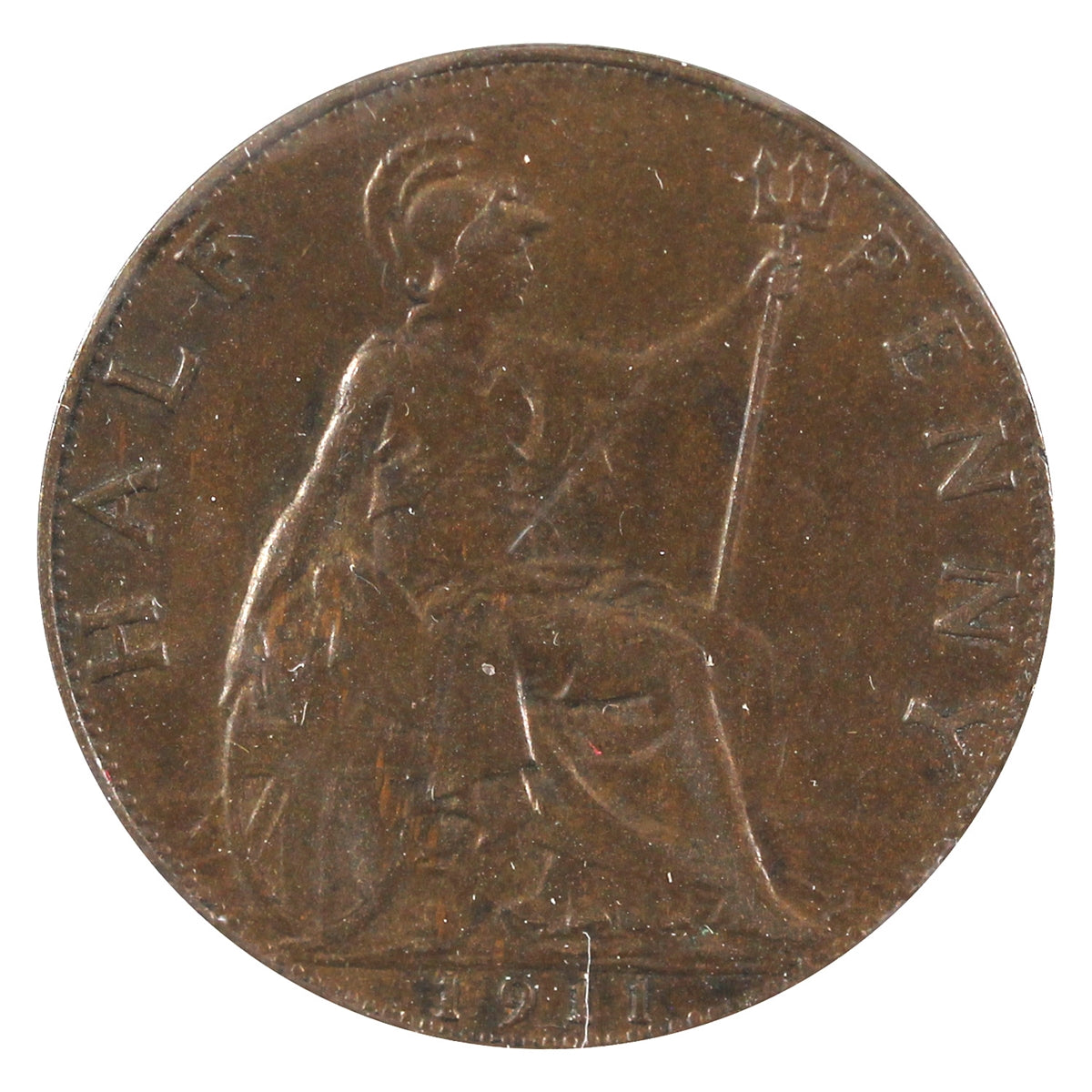 Great Britain 1911 1/2 Penny Extra Fine (EF40)