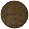 Guernsey 1864 8 Doubles Very Fine (VF20)