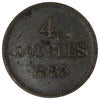 Guernsey 1885H 4 Doubles Extra Fine (EF40)