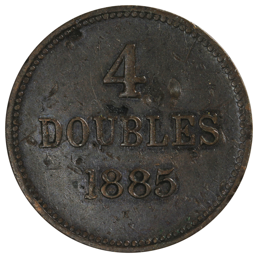 Guernsey 1885H 4 Doubles Extra Fine (EF40)