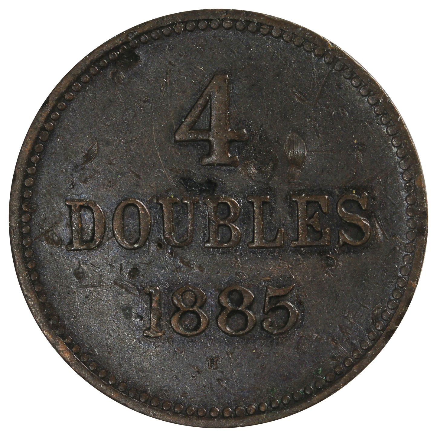 Guernsey 1885H 4 Doubles Extra Fine (EF40)