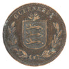 Guernsey 1914H 8 Doubles Almost Uncirculated (AU50)
