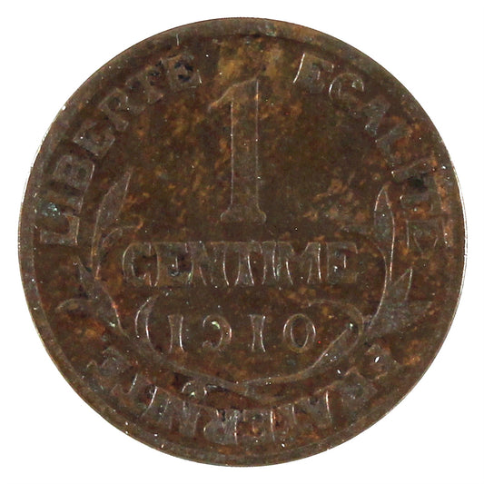 France 1910 Centime VF-EF (VF30)