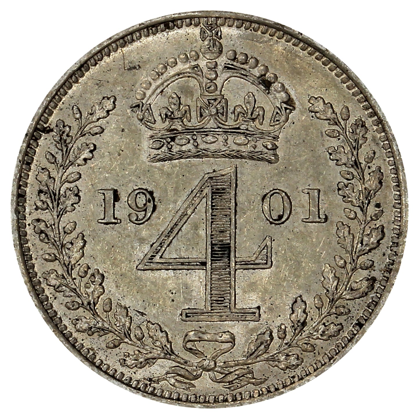 Great Britain 1901 4 Pence Extra Fine (EF40)
