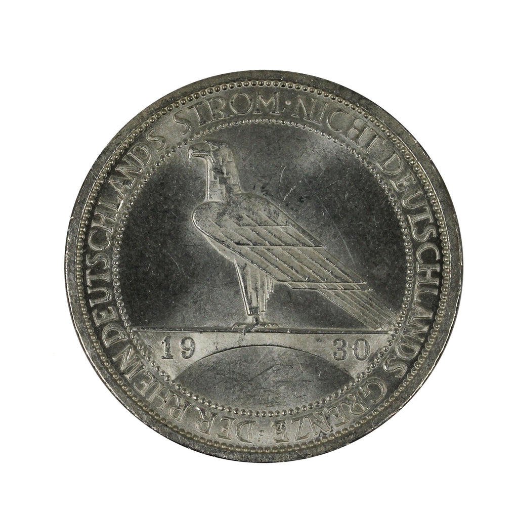 German Weimar Republic 1930J 4 Marks Brilliant Uncirculated (MS63) $