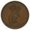 Denmark 1894VBP 2 Ore Extra Fine (EF40)