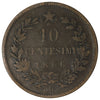 Italy 1866H 10 Centesimi F-VF (F15)