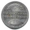 German Weimar Republic 1919J 50 Pfennig Almost Uncirculated (AU-50) $