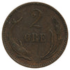 Denmark 1906VBP 2 Ore Extra Fine (EF40)