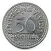 German Weimar Republic 1919D 50 Pfennig Almost Uncirculated (AU-50) $