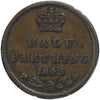 Great Britain 1843 1/2 Farthing VF-EF (VF30) $