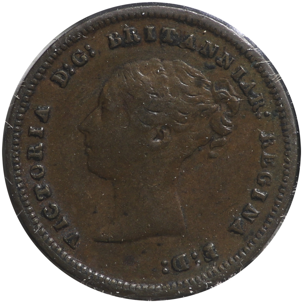 Great Britain 1843 1/2 Farthing VF-EF (VF30) $