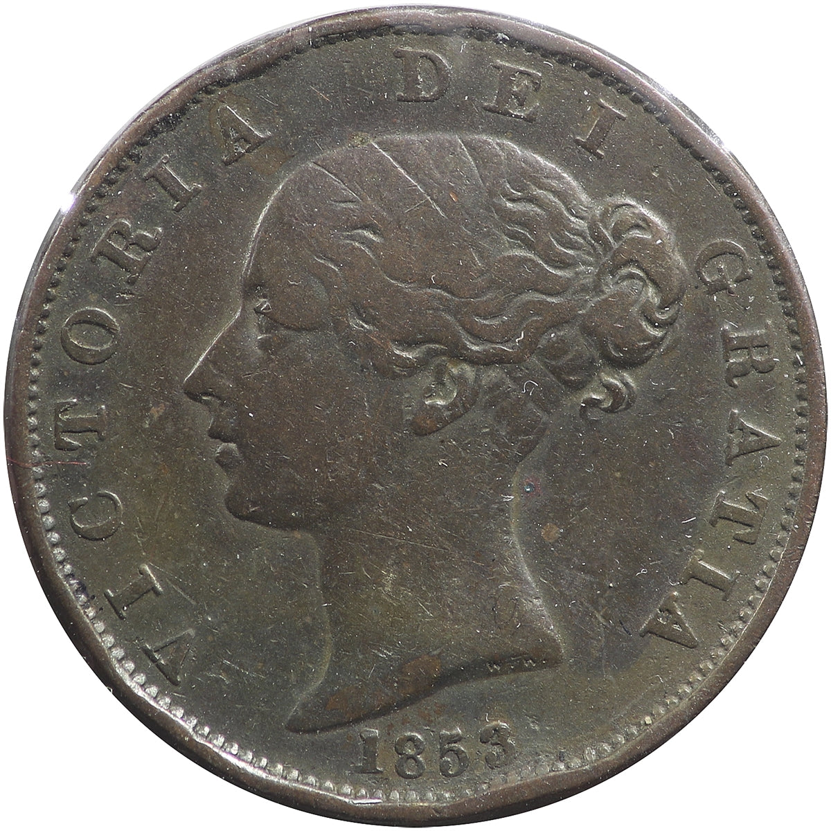 Great Britain 1853 1/2 Penny Very Fine (VF20)