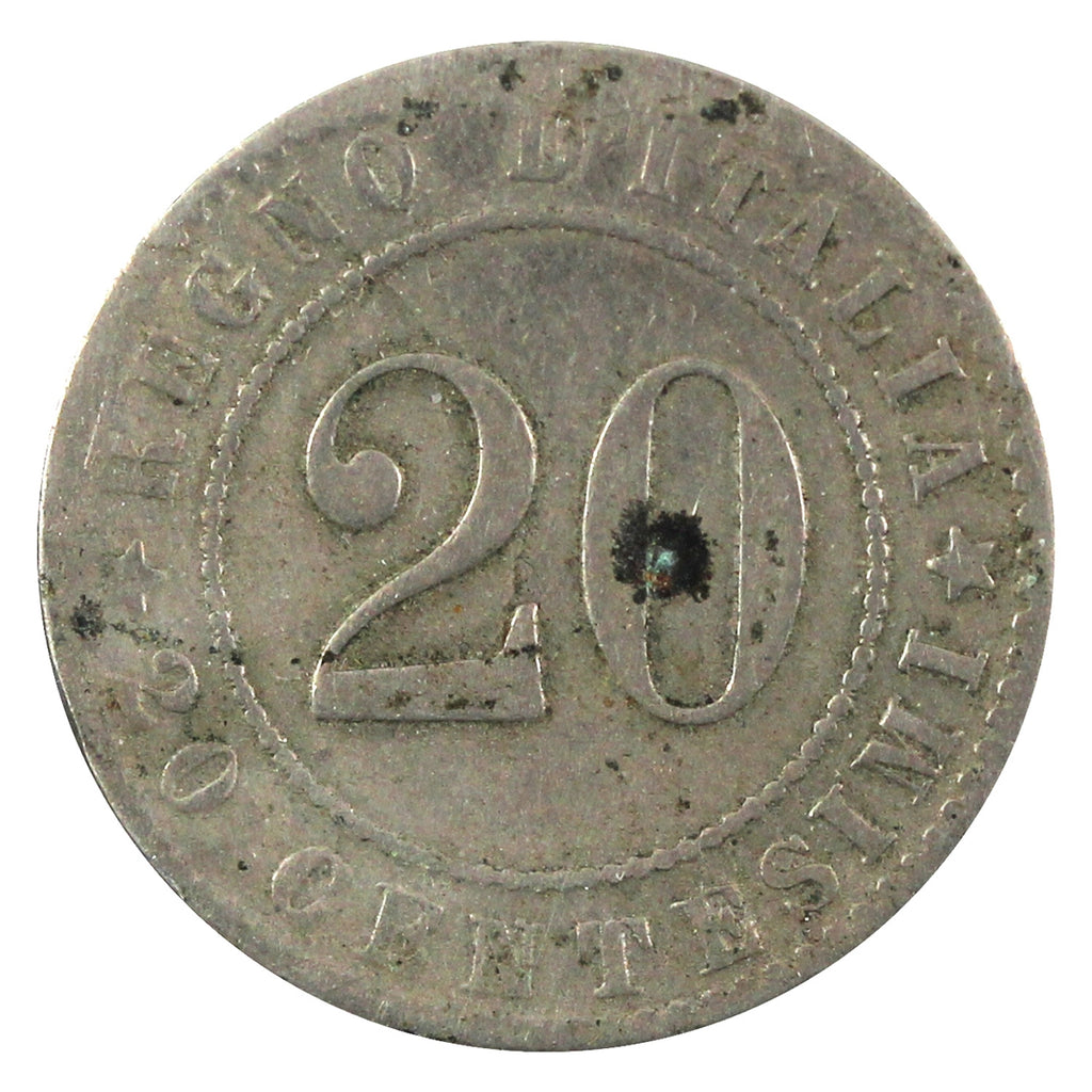 Italy 1894R 20 Centesimi VF-EF (VF-30)