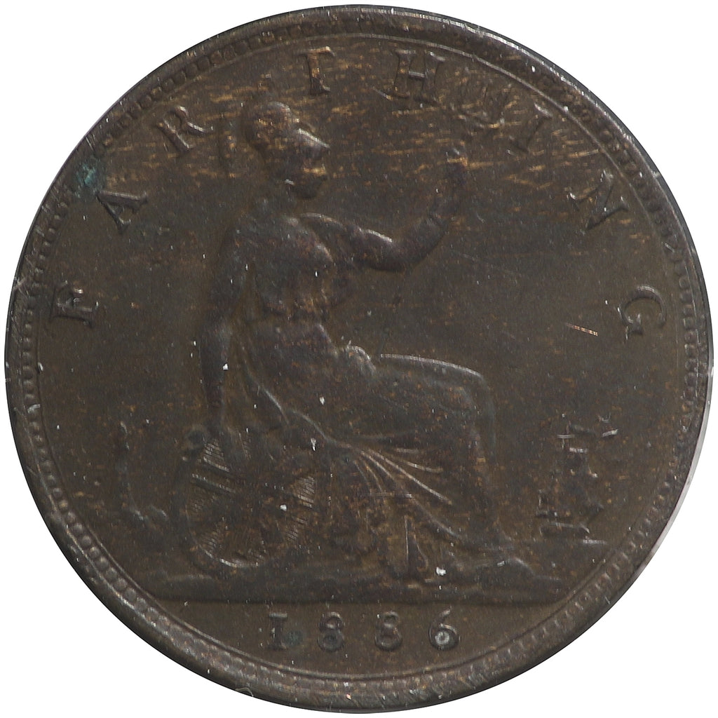 Great Britain 1886 Farthing VF-EF (VF30)