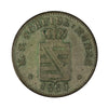 German States 1850F Saxony 2 Groschen VF-EF (VF30)