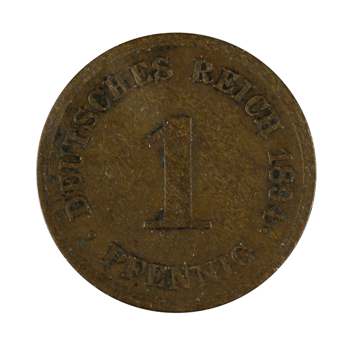 German Empire 1894G Pfennig Extra Fine (EF40)