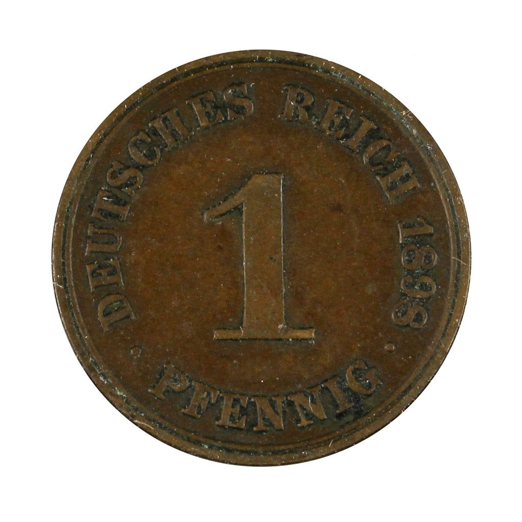 German Empire 1898A Pfennig Extra Fine (EF40)