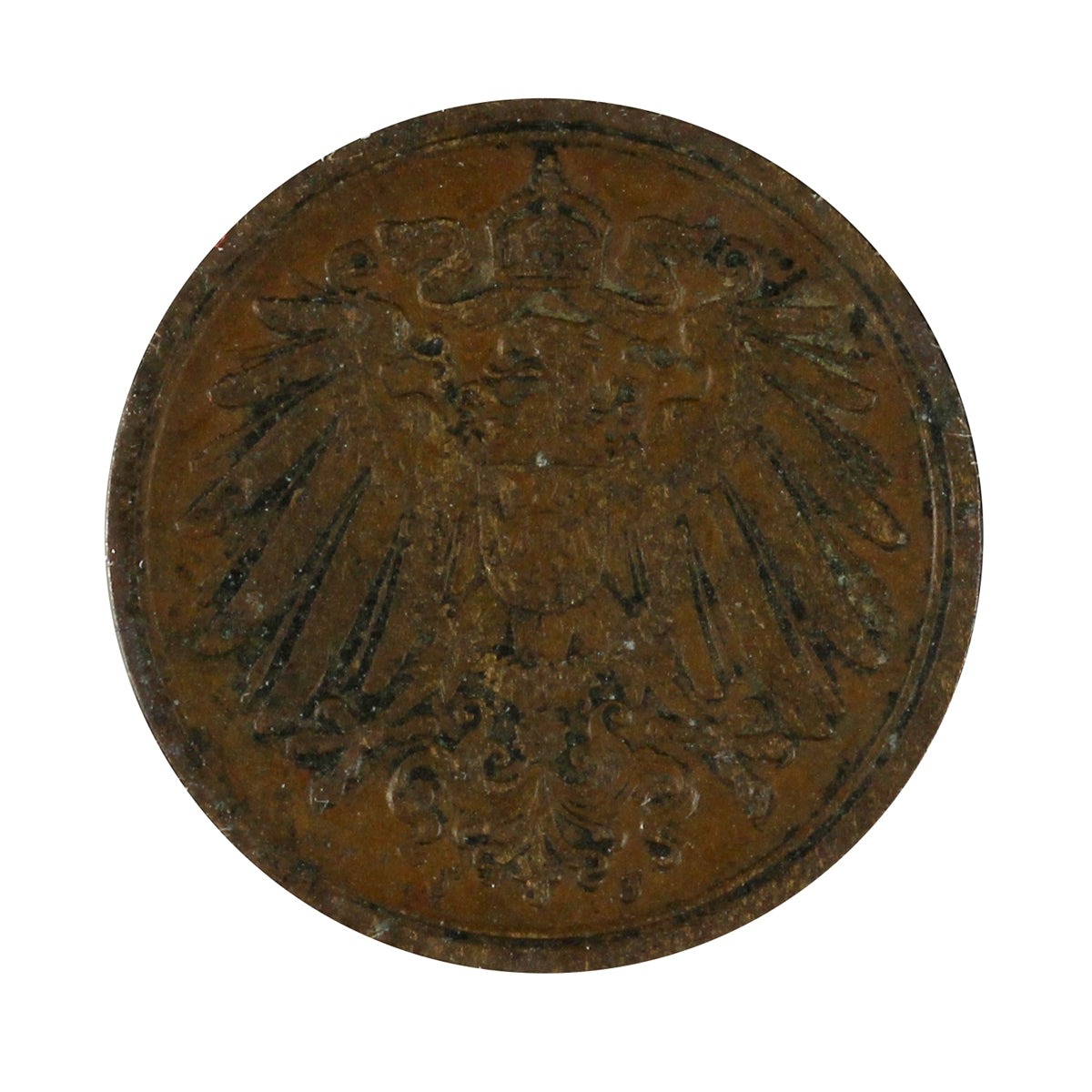 German Empire 1898J Pfennig Extra Fine (EF40)