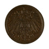 German Empire 1911F Pfennig Almost Uncirculated (AU50)