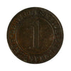 German Weimar Republic 1924A Pfennig Almost Uncirculated (AU50)